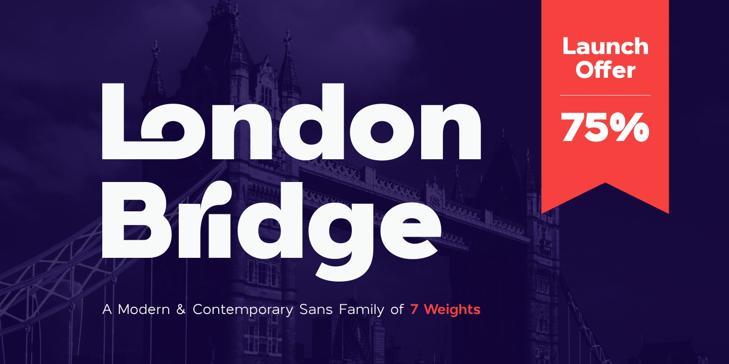 Example font London Bridge #16